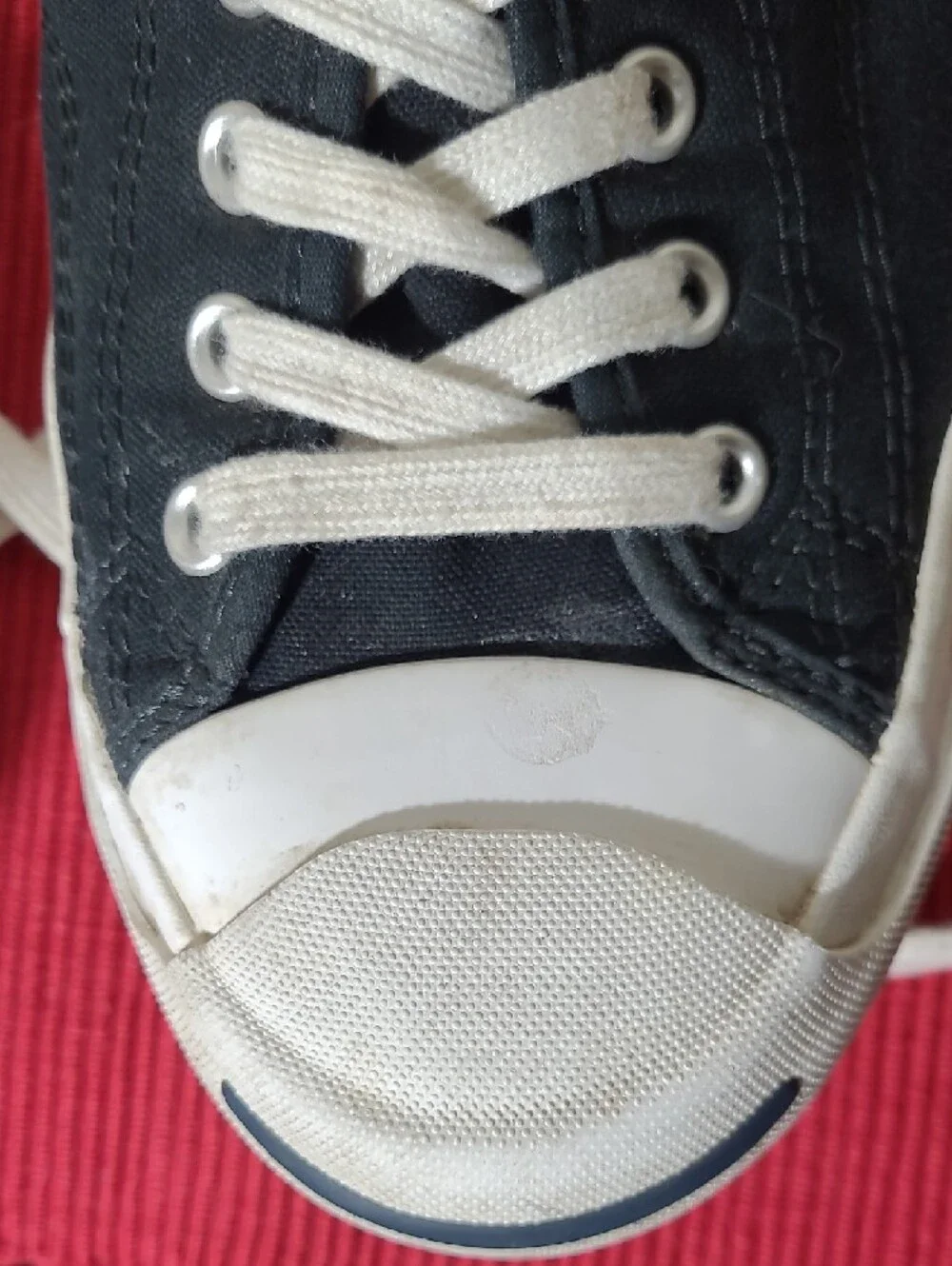 Converse Navy Low-Top Sneakers with White Trim - Picture 11 of 13